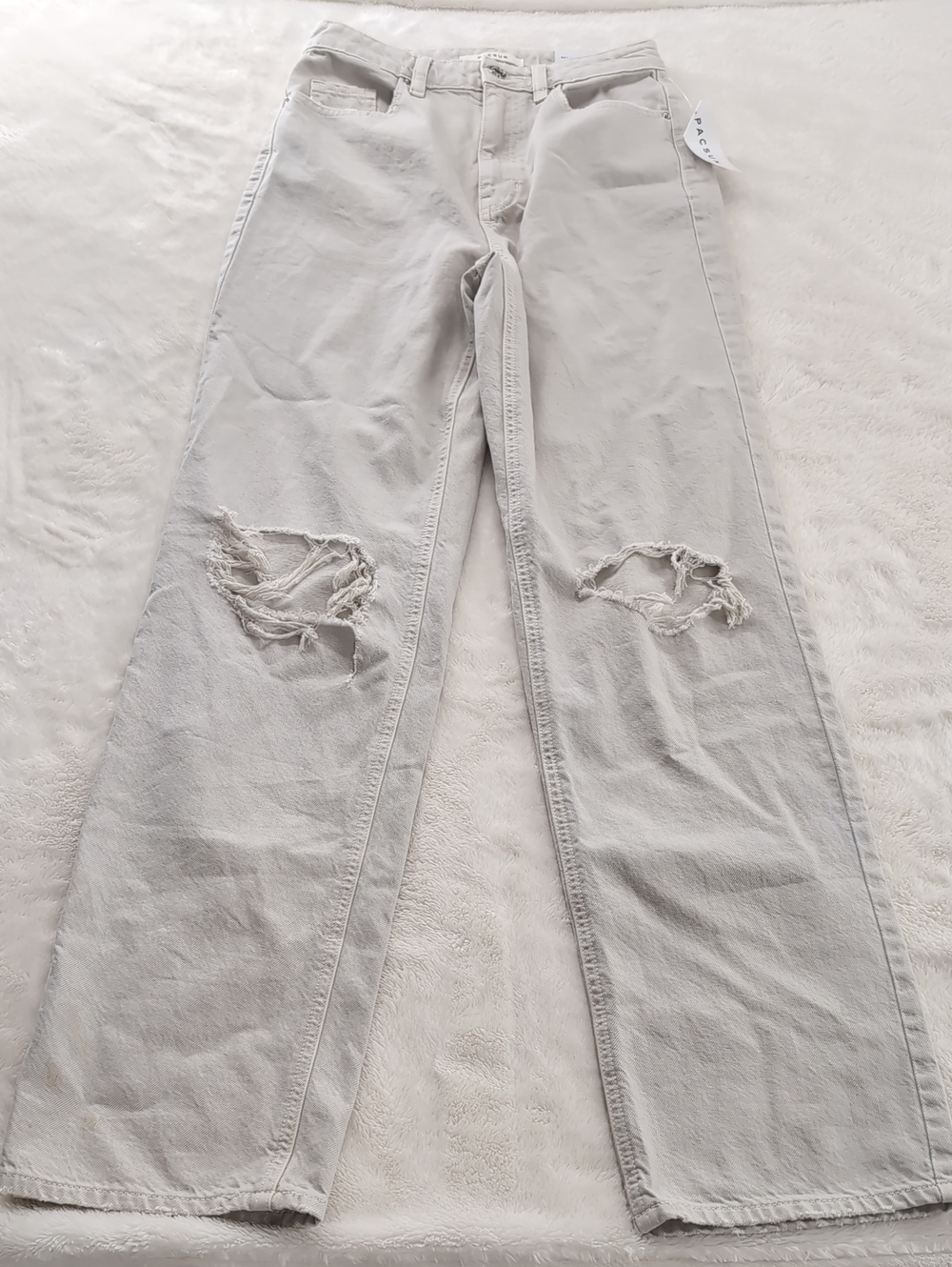 PacSun Light Beige Wide-Leg Jeans